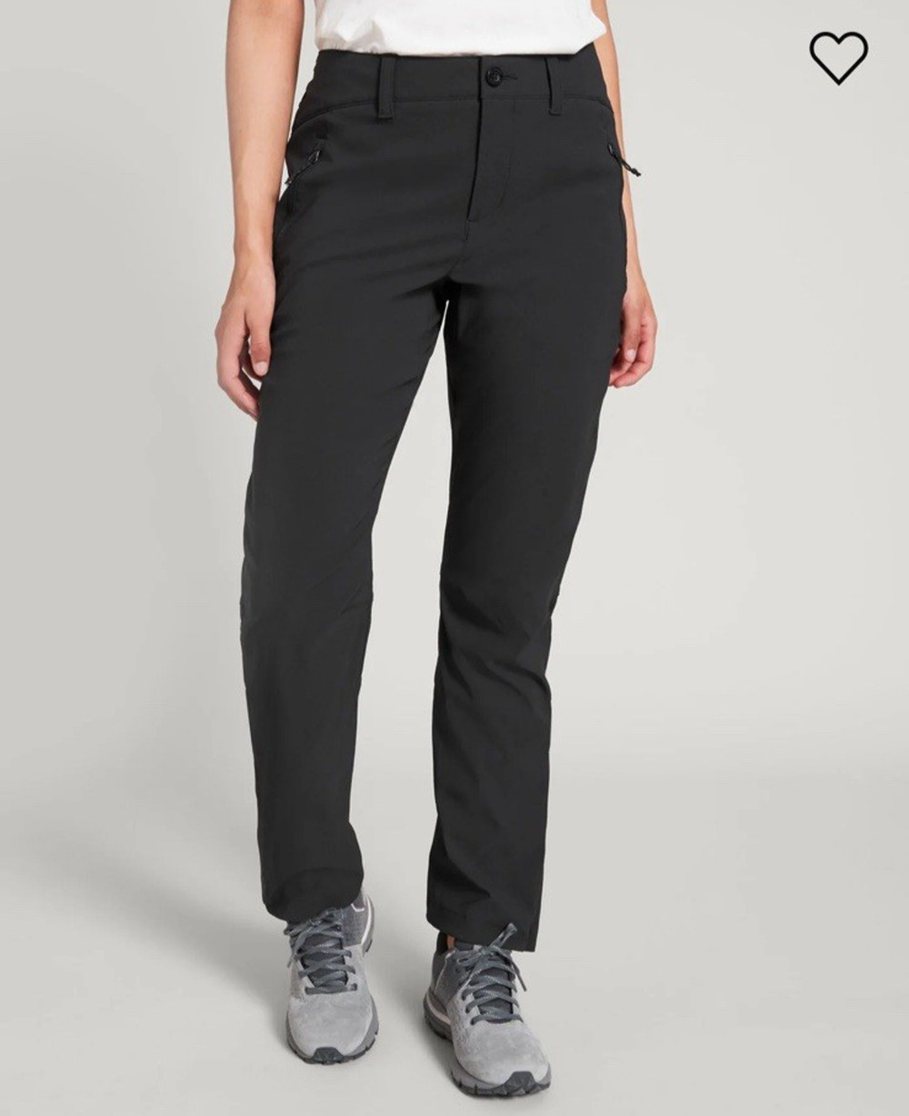 Kathmandu Women's Black Hiking Pants Size 10 Lightweight Outdoor Travel Zip